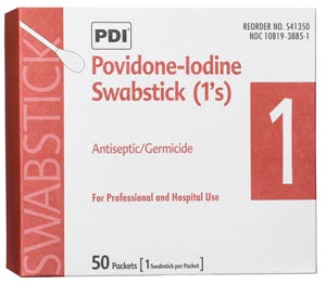PDI PVP IODINE SWABSTICK-S41350