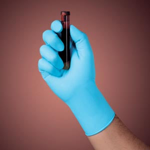 HALYARD BLUE NITRILE EXAM GLOVES-53100