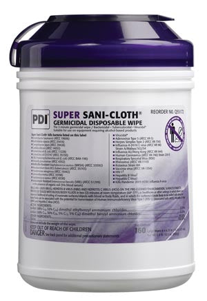PDI SUPER SANI-CLOTH® GERMICIDAL DISPOSABLE WIPE-Q55172