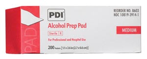 PDI ALCOHOL PREP PAD-B60307