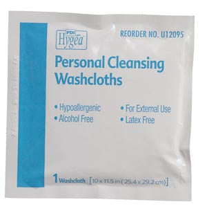 PDI HYGEA® FLUSHABLE PERSONAL CLEANSING CLOTHS-U12095