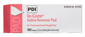 PDI IO-GONE® IODINE REMOVER PAD-B47000