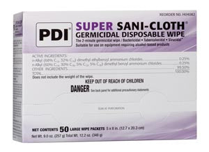 PDI SUPER SANI-CLOTH® GERMICIDAL DISPOSABLE WIPE-H04082