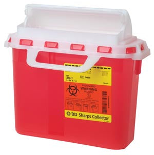 BD SHARPS COLLECTOR, 5.4 QT, NEXT GENERATION, COUNTER BALANCED DOOR, CLEAR-305427, Cs