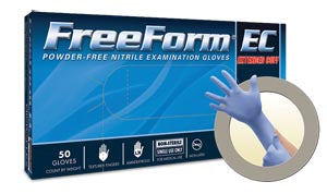 ANSELL MICROFLEX FREEFORM® EC POWDER-FREE EXTENDED CUFF NITRILE EXAM GLOVES-FFE-775-XL