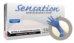 ANSELL MICROFLEX SENSATION® POWDER-FREE NITRILE EXAM GLOVES-N731