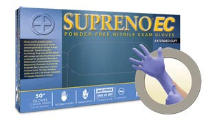 ANSELL MICROFLEX SUPRENO® EC POWDER-FREE EXTENDED CUFF NITRILE EXAM GLOVES-SEC-375-M