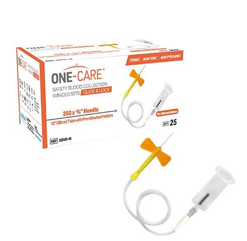 MEDIVENA ONE-CARE® GLIDE & LOCK SAFETY BLOOD COLLECTION WINGED SETS-5040-H