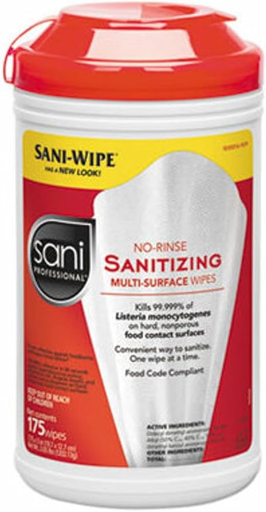 PDI SANI-WIPE™ NON-RINSE FOOD CONTACT HARD-SURFACE SANITIZING WIPE-P66784