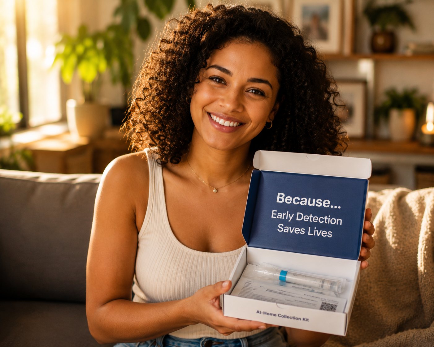 An at-home colorectal cancer FIT screening kit