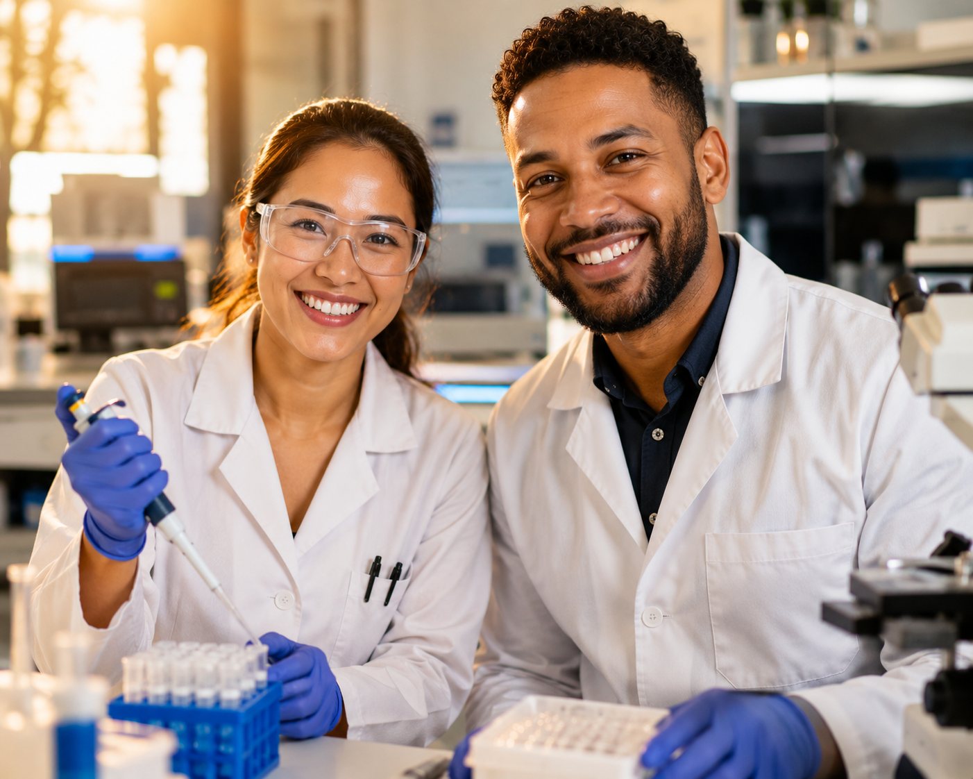 SNT Biotech laboratory scientists in the lab